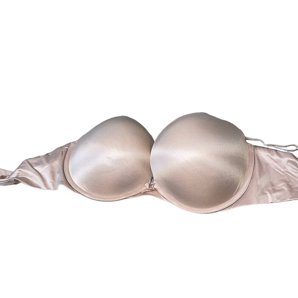 Victoria's Secret bra nude 36DD push up underwire padded 3 wire closure comfort